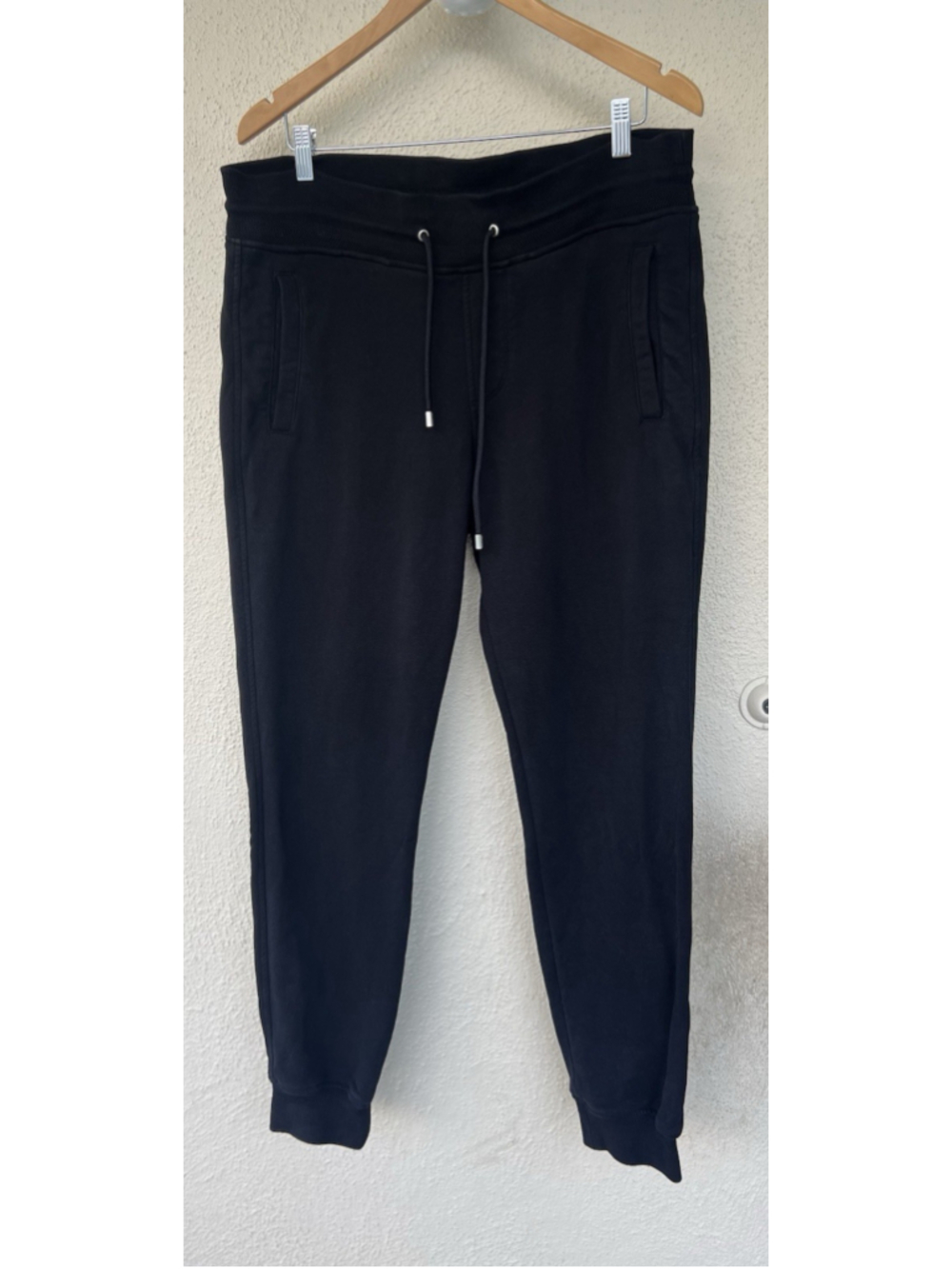 Belstaff Black Cotton Sweatpants Mens Size Large Utility Gorpcore Elastic Waist